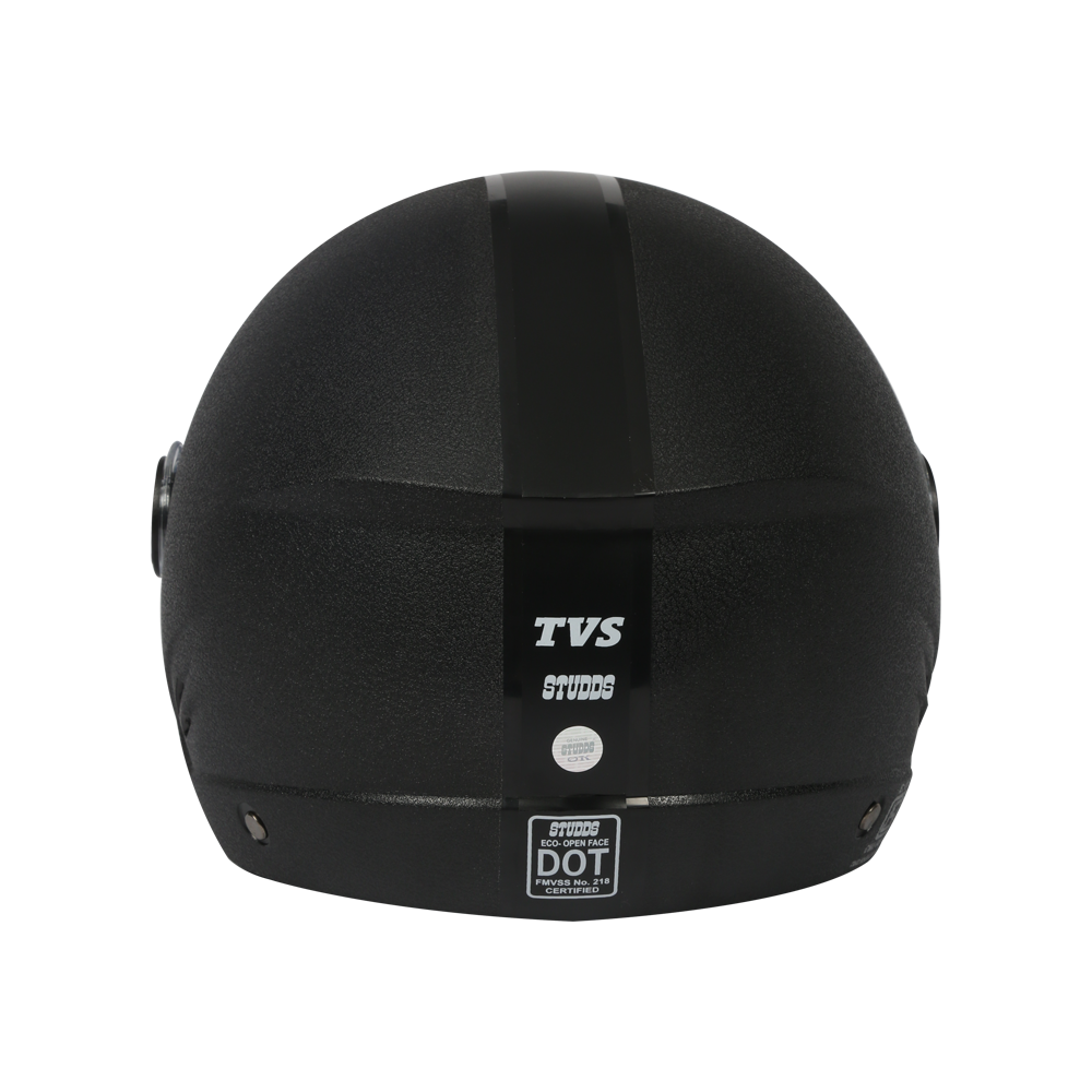 TVS Helmet Half Face Black TE